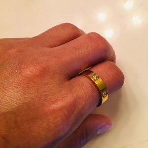 Cute ring gold plate